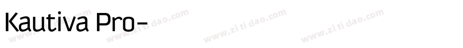 Kautiva Pro字体转换